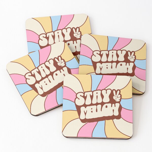 Item preview, Stay Mellow Retro 70s Saying Positive Vibes designed and sold by BoosterShop.