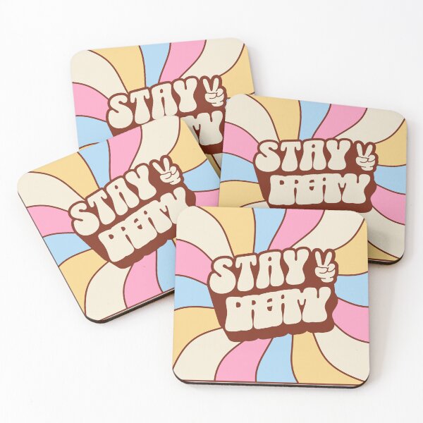 Item preview, Stay Dreamy Retro 70s Saying Positive Vibes designed and sold by BoosterShop.