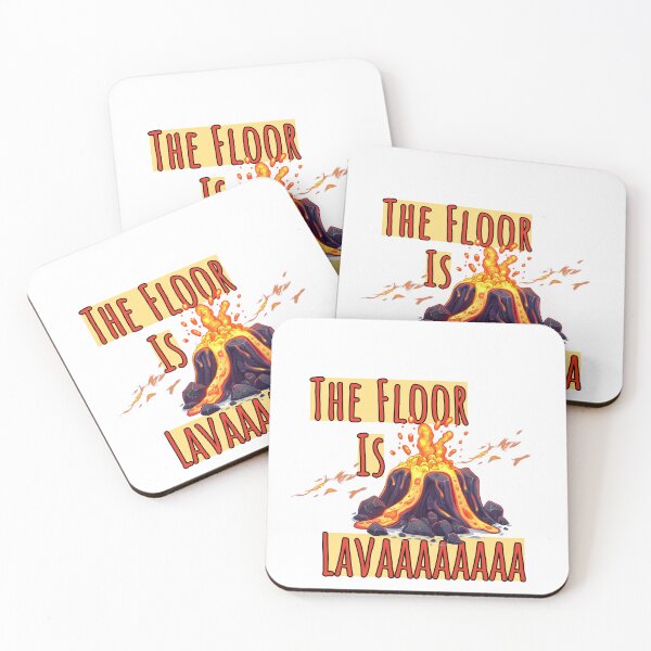 Item preview, Fun 'The Floor Is Lava' Design designed and sold by Teale-Studio.