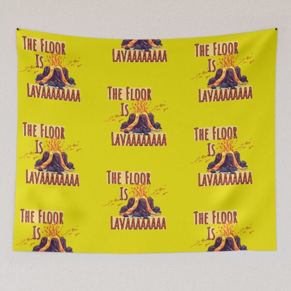 Item preview, Fun 'The Floor Is Lava' Design designed and sold by Teale-Studio.