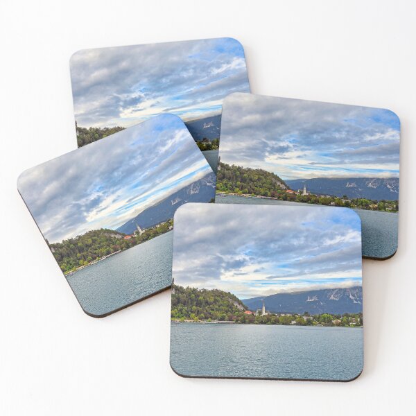 Item preview, Bled Castle and St. Martin's Parish Church by the Lake Bled of Slovenia  designed and sold by goceris.