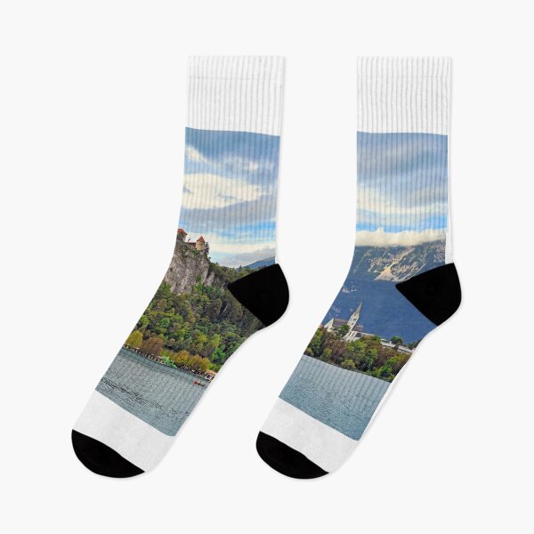 Item preview, Castillo de Bled e iglesia parroquial de San Martín, lago de Bled, Eslovenia designed and sold by goceris.