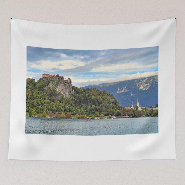 Item preview, Bled Castle and St. Martin's Parish Church, Lake Bled, Slovenia  designed and sold by goceris.