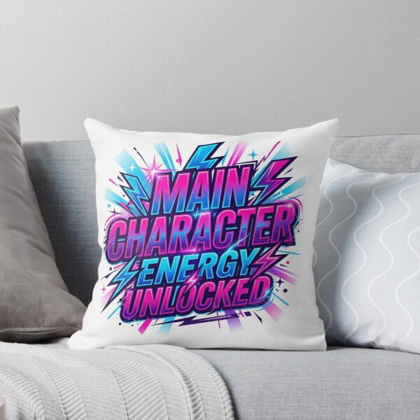 Item preview, Main Character Energy Spotlight Neon Typography designed and sold by KhAIa Reeve Art Studio.