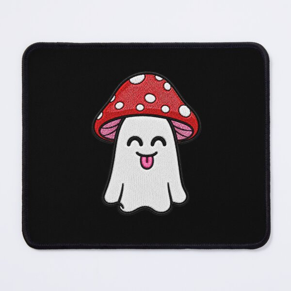 Item preview, Silly Ghost Kawaii Embroidery Patch Design Cute Mushroom Boo designed and sold by ColorSplash123.