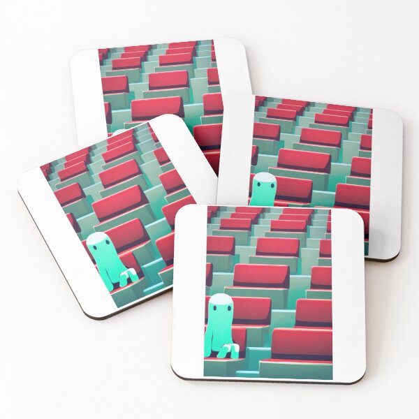 Item preview, Digital Art - Lonely Creature, Empty Bleachers and Geometric Melancholy designed and sold by Reverso-Design.