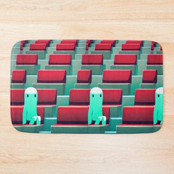 Item preview, Digital Art - Lonely Creature, Empty Bleachers and Geometric Melancholy designed and sold by Reverso-Design.