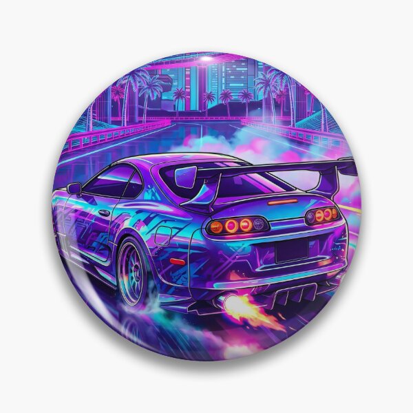 Item preview, Nineties JDM Inline Six Twin Turbo Neon City Design designed and sold by RevUpDesign.