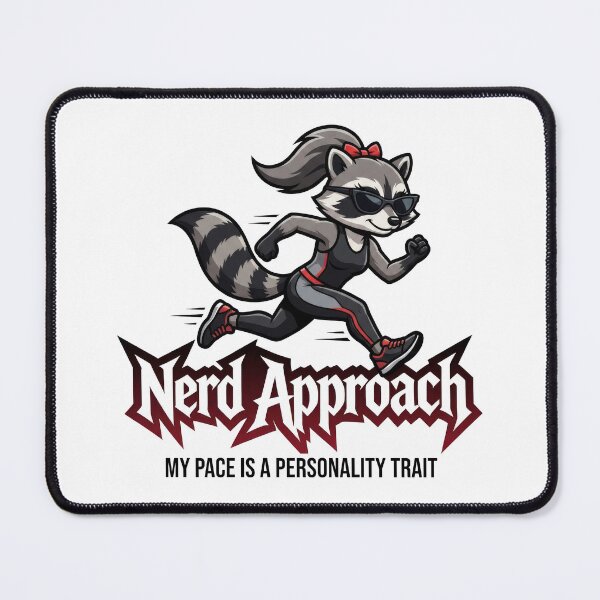Item preview, Dedicated Runner Raccoon, Serious About the Miles designed and sold by NerdApproach.