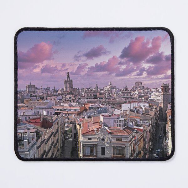 Item preview, Church towers and old buildings in morning, Valencia cityscape designed and sold by goceris.