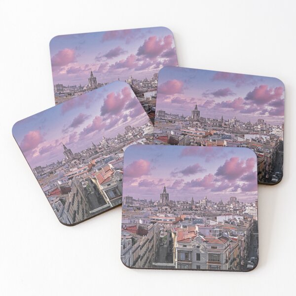 Item preview, Church towers and old buildings in morning, Valencia cityscape designed and sold by goceris.