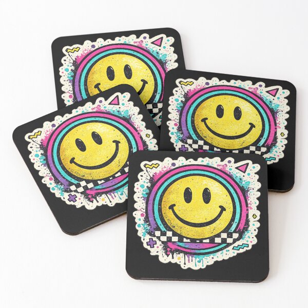 Item preview, Retro Smiley Face 90s Y2K - Neon Graffiti Aesthetic designed and sold by irfanshikh.