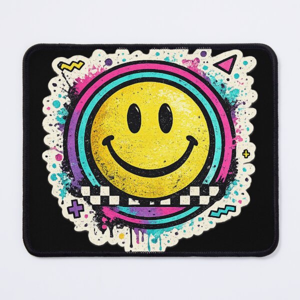 Item preview, Retro Smiley Face 90s Y2K - Neon Graffiti Aesthetic designed and sold by irfanshikh.