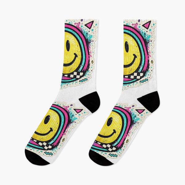 Item preview, Retro Smiley Face 90s Y2K - Neon Graffiti Aesthetic designed and sold by irfanshikh.