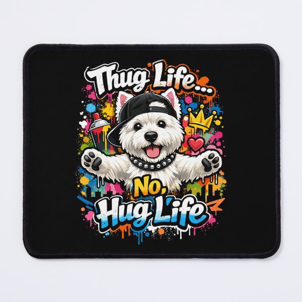 Item preview, Westie Graffiti Design - Hug Life Dog Motif designed and sold by Pineapple-Tree.