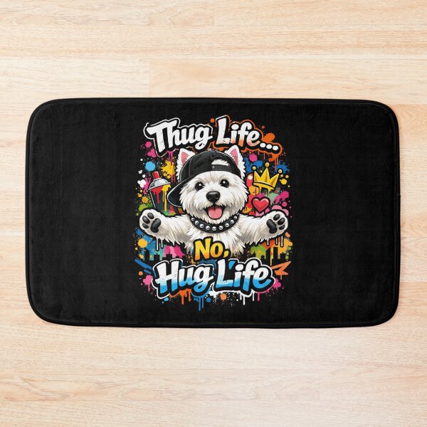 Item preview, Westie Graffiti Design - Hug Life Dog Motif designed and sold by Pineapple-Tree.