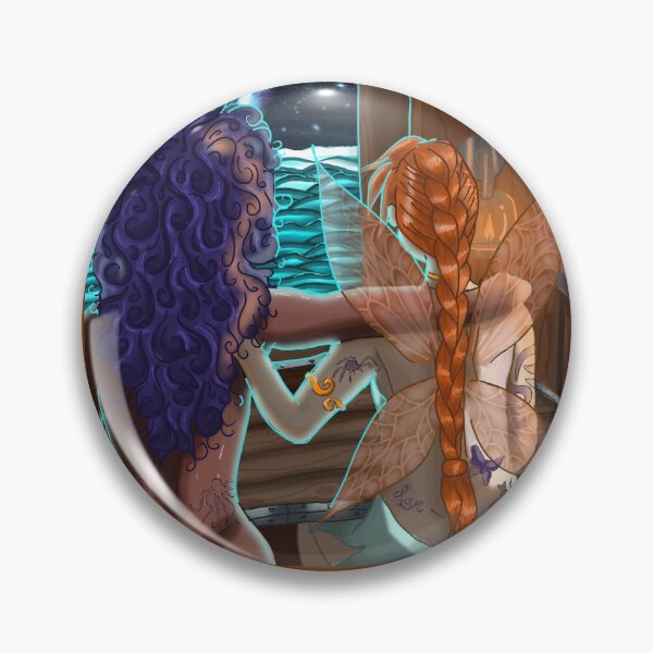 Item preview, A Mermaid and a Fairy Bonding Over a View. designed and sold by TheMossAndMermaid.