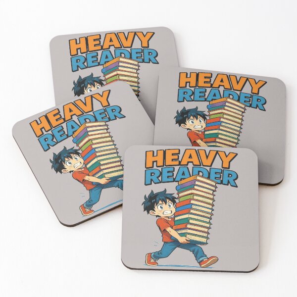 Item preview, Heavy Reader Anime Boy Carrying Books Funny Book Lover Design designed and sold by BookedAndDesign.