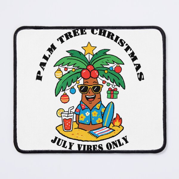 Item preview, Funny Skater Palm Tree Christmas Summer Holiday Vibe designed and sold by SugarCore.