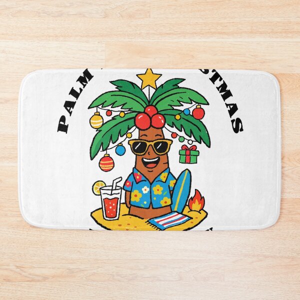 Item preview, Funny Skater Palm Tree Christmas Summer Holiday Vibe designed and sold by SugarCore.
