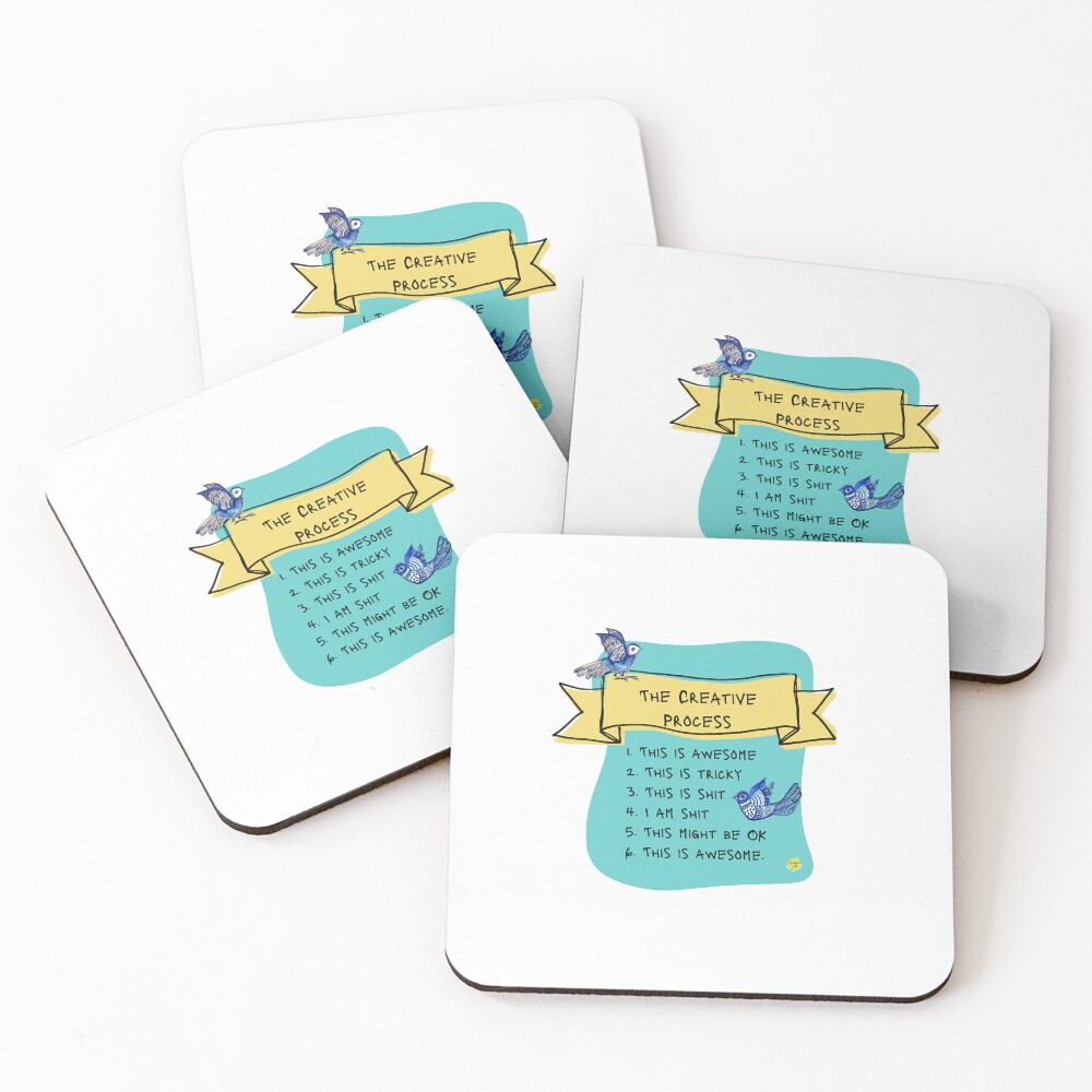 Item preview, Coasters (Set of 4) designed and sold by ROUSTABOUTART.