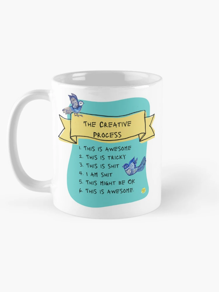 Thumbnail 5 of 6, Coffee Mug, The Creative Process designed and sold by ROUSTABOUTART.