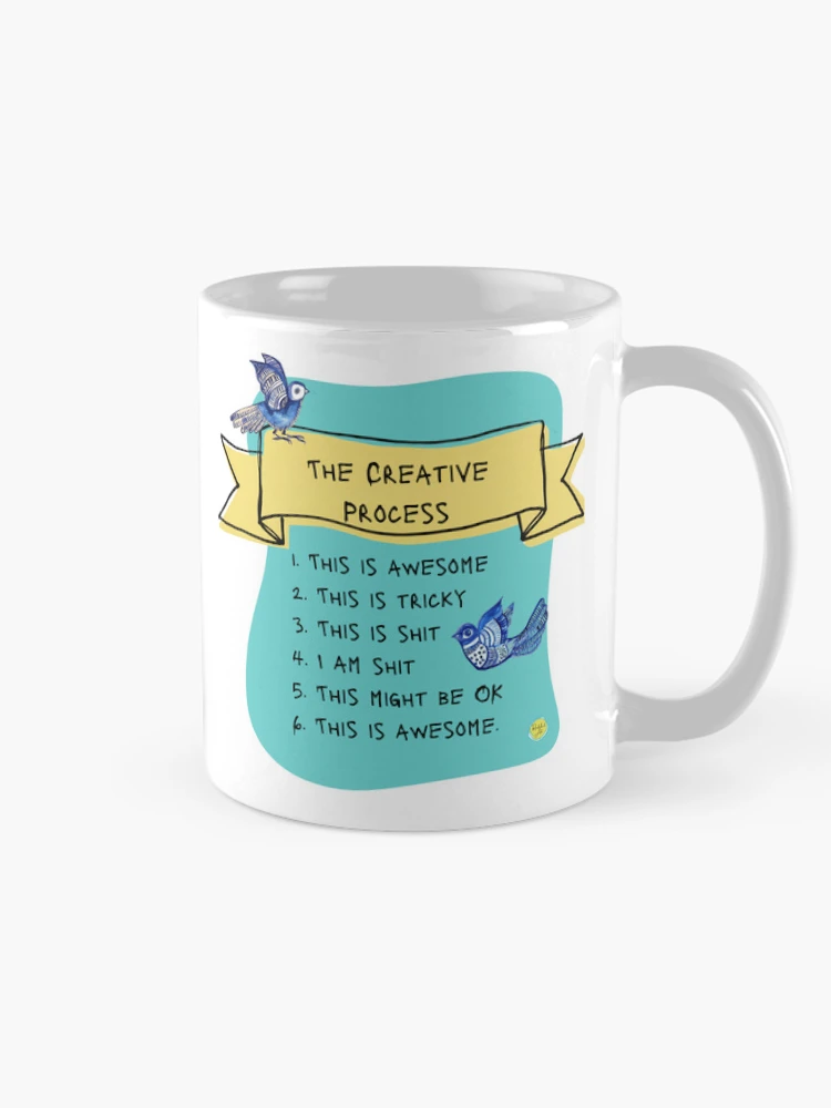 Thumbnail 3 of 6, Coffee Mug, The Creative Process designed and sold by ROUSTABOUTART.