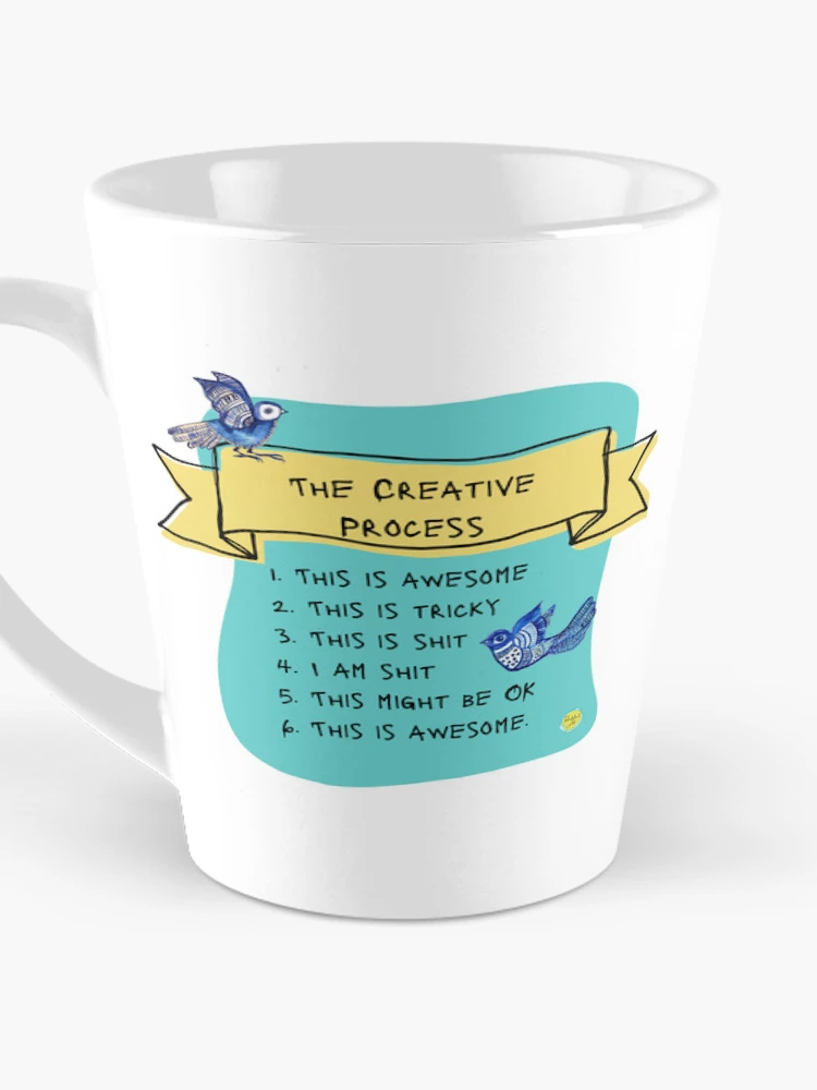 Thumbnail 3 of 4, Coffee Mug, The Creative Process designed and sold by ROUSTABOUTART.