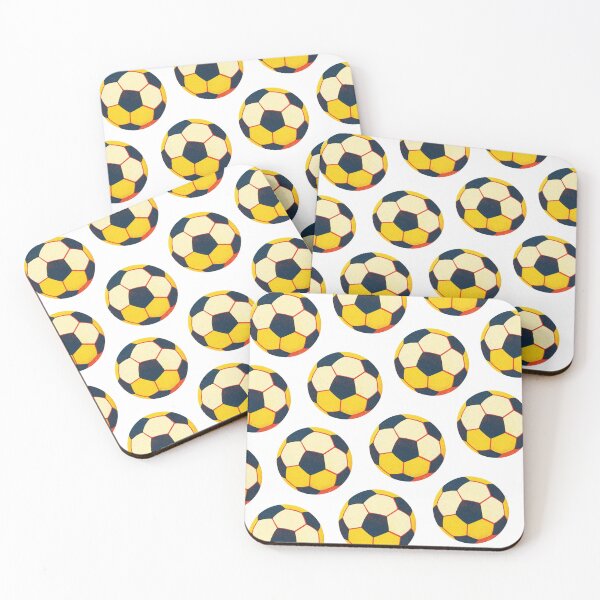 Item preview, Colorful Retro Soccer Ball Pattern Art  designed and sold by CatandTea.