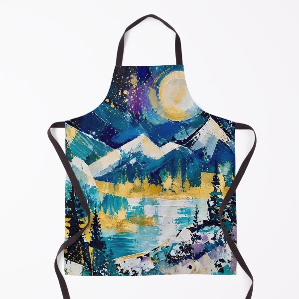 Item preview, Forest Mountain Landscape with Moonlight designed and sold by Vicky Brago-Mitchell®.