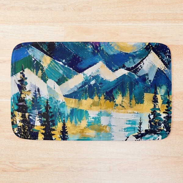 Item preview, Forest Mountain Landscape with Moonlight designed and sold by Vicky Brago-Mitchell®.