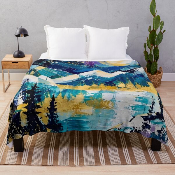 Item preview, Forest Mountain Landscape with Moonlight designed and sold by Vicky Brago-Mitchell®.