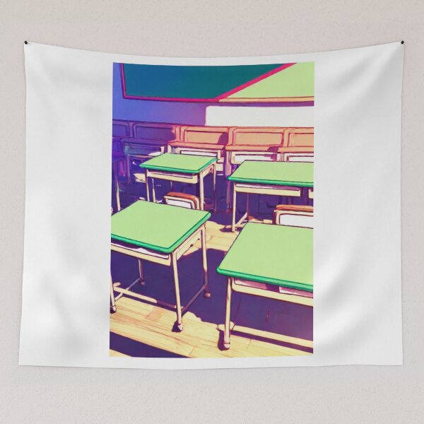 Item preview, Education - Empty Classroom, Vibrant Japanese-Inspired Style designed and sold by Reverso-Design.