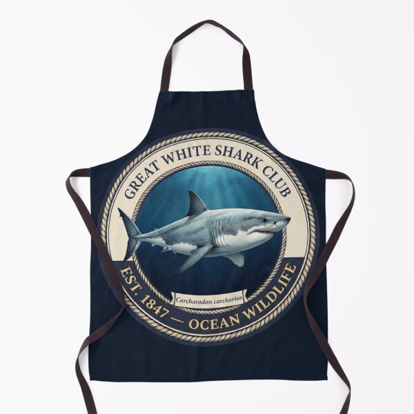 Item preview, Great White Shark Club Vintage Badge designed and sold by CalmCapy Co.