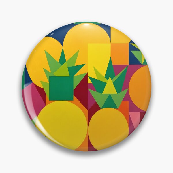 Item preview, Abstract Geometric Pineapple Art Print | Mid Century Concrete Art Poster | Avant Garde Fruit Pattern Canvas designed and sold by SergioMiklos.