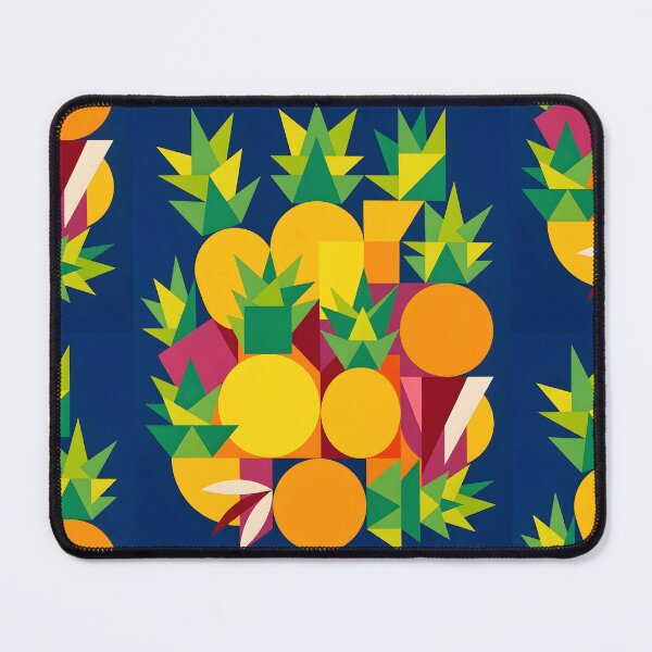 Item preview, Abstract Geometric Pineapple Art Print | Mid Century Concrete Art Poster | Avant Garde Fruit Pattern Canvas designed and sold by SergioMiklos.
