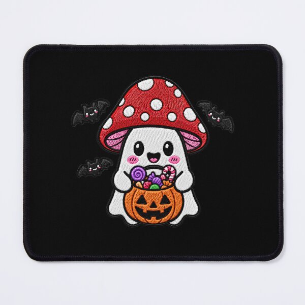 Item preview, Cute Ghost Pumpkin Halloween Kawaii Embroidery Patch Design Mushroom Boo designed and sold by ColorSplash123.