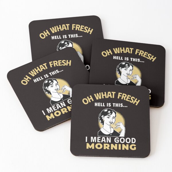 Item preview, OH WHAT FRESH HELL IS THIS... I MEAN GOOD MORNING | RETRO SARCASM SERIES — GREETINGS  EDITION designed and sold by WitLounge.