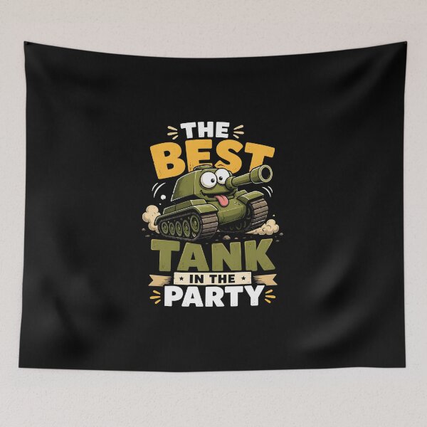 Item preview, Cute Cartoon Tank The Best Tank In The Party designed and sold by BadhbhArt.