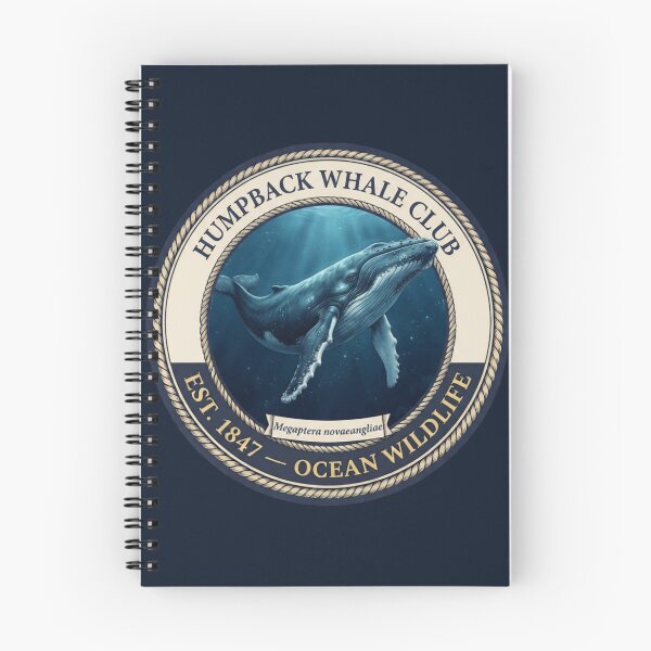 Item preview, Humpback Whale Club Vintage Badge designed and sold by CalmCapy Co.