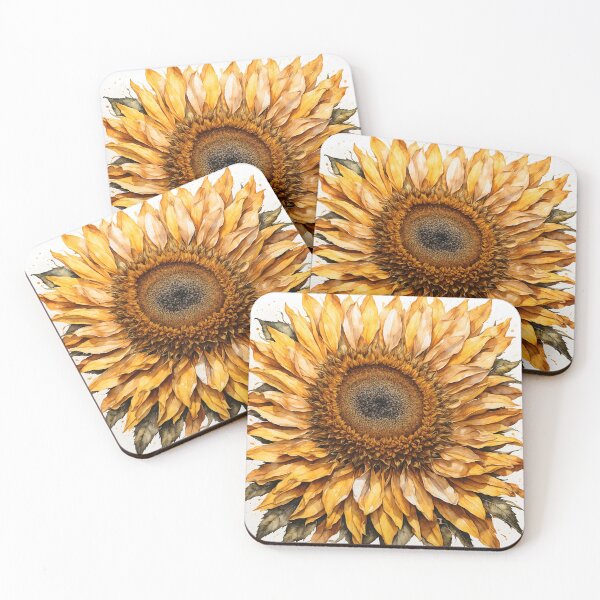 Item preview, Sunflower Watercolor Painting designed and sold by RawNaturePrints.