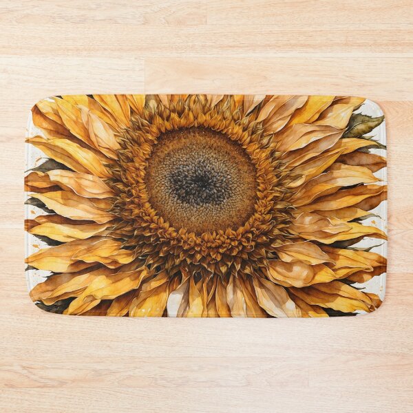 Item preview, Sunflower Watercolor Painting designed and sold by RawNaturePrints.