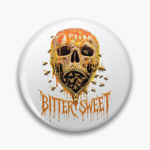 Item preview, Bitter Sweet Honey Skull Gothic Horror Bee Halloween Graphic T-Shirt designed and sold by puzzell.