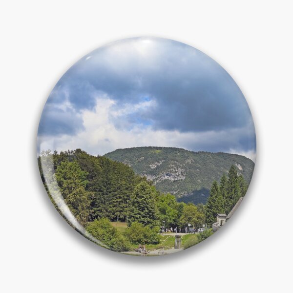 Item preview, Old stone bridge and church in Ribcev Laz,Bohinj Lake landscape, Slovenia designed and sold by goceris.