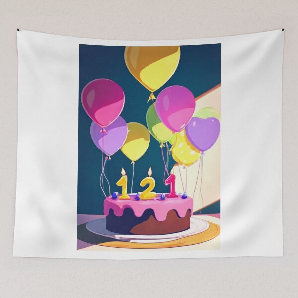 Item preview, Gastronomy - Anniversary Dessert, Colorful Celebration designed and sold by Reverso-Design.