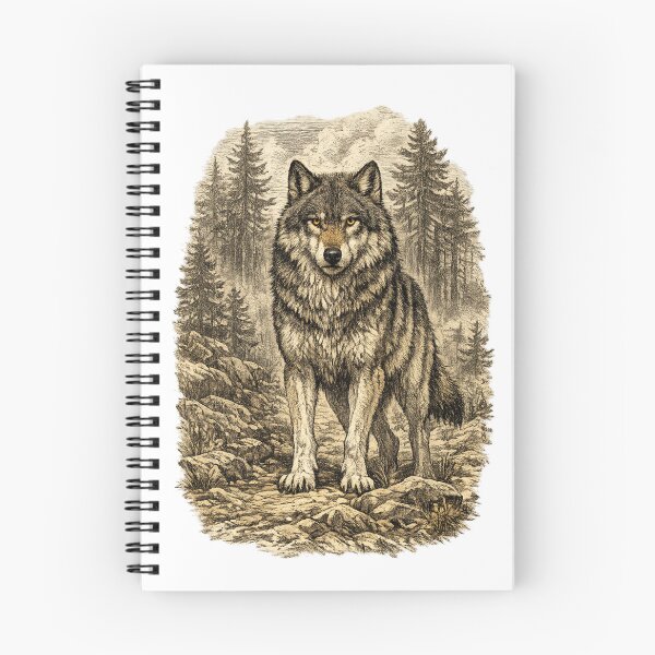 Item preview, Silent Forest Hunter (Gray Wolf) designed and sold by KrungiT Design .