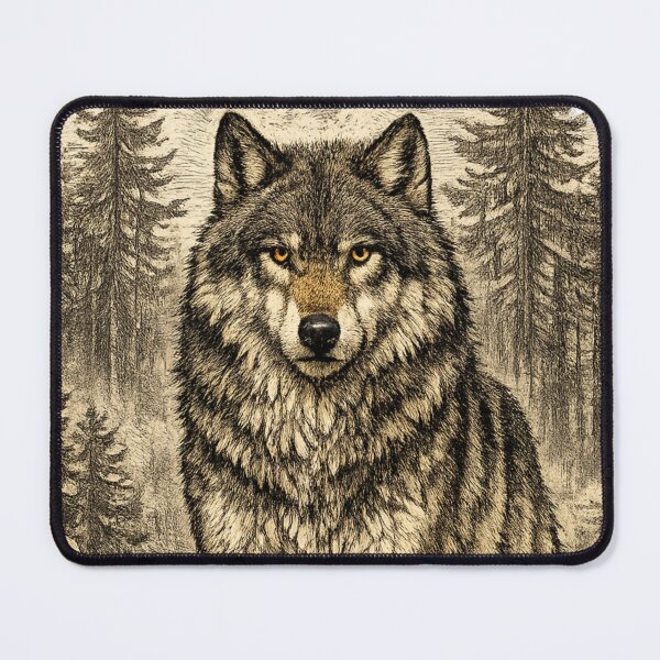 Item preview, Silent Forest Hunter (Gray Wolf) designed and sold by KrungiT Design .