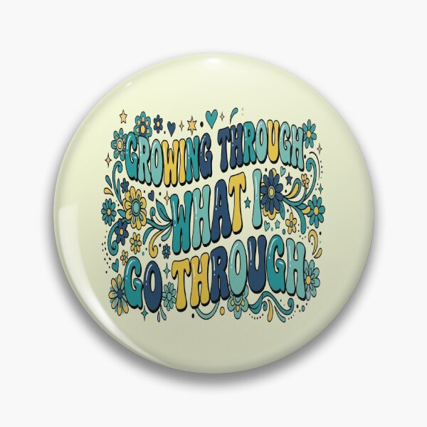 Item preview, Growing Through What I Go Through Motivational Women's Design designed and sold by Soft Strength Studio.