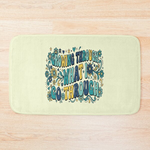 Item preview, Growing Through What I Go Through Motivational Women's Design designed and sold by Soft Strength Studio.