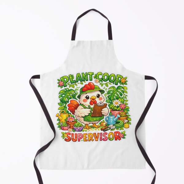Item preview, Plant Coop Supervisor Cute Gardening Chicken designed and sold by Chill Chicken Studio.